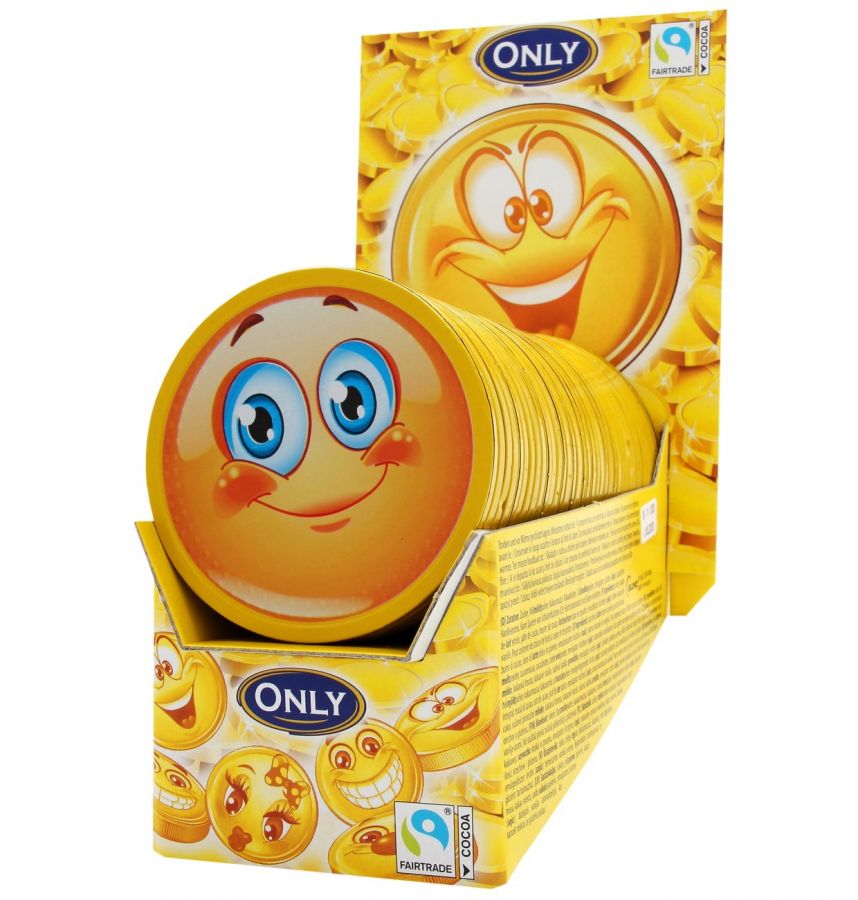 Piena šokolādes ONLY Emoji thaler, 21