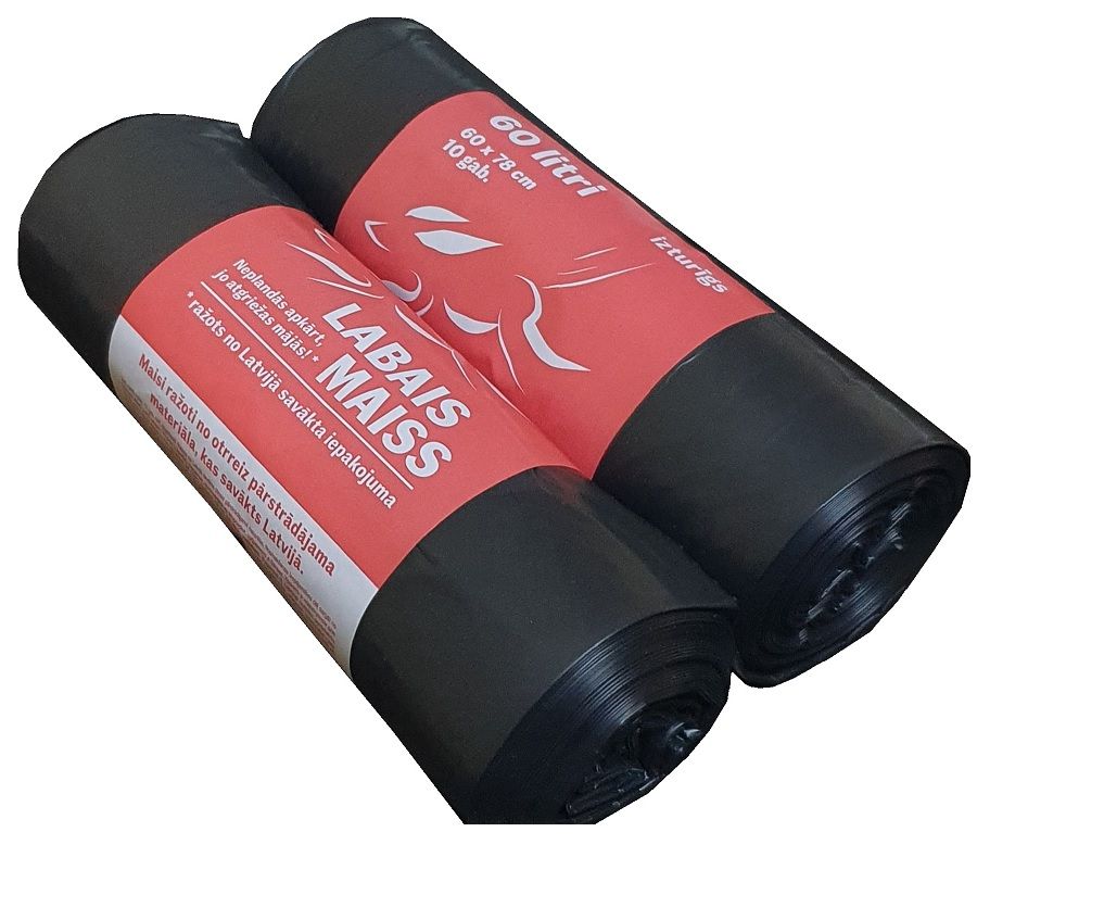 Atkritumu maisi LABAIS MAISS LDPE, 60l