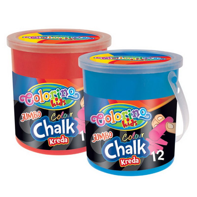 Skolas krīts COLORINO JUMBO krāsains, 12