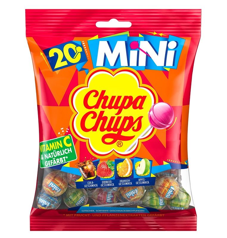 Ledenes CHUPA CHUPS mini, maisiņā, 120g