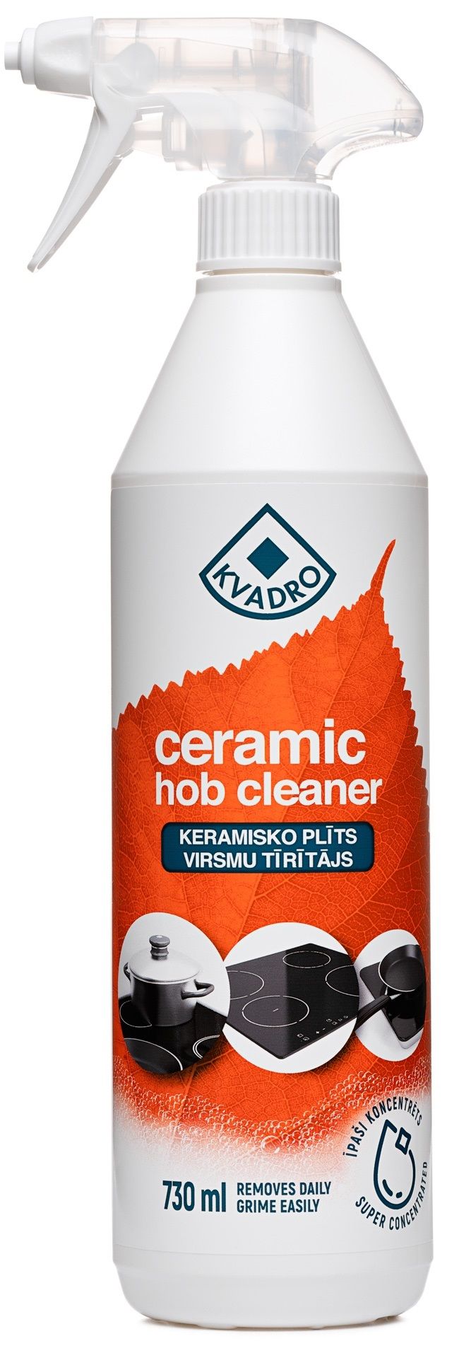 Keramisko plīts virsmu tīrītājs KVADRO, 750ml