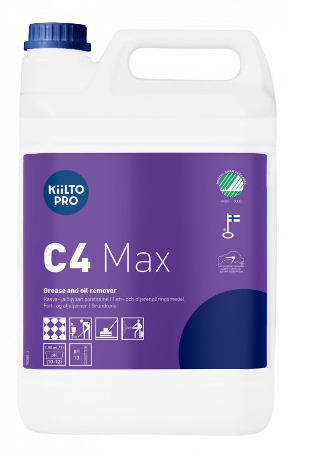Tīrīšanas līdzeklis C4 MAX 5L, Kiilto (400-08265)