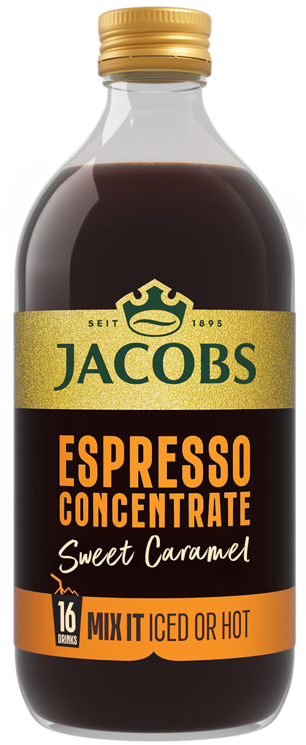 Aromatizēts koncentrēts kafijas dzēriens JACOBS ESPRESSO CARAMEL 485ml (450-23432)