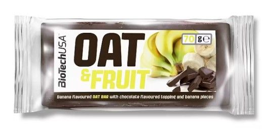 Auzu batoniņš BioTechUSA, šokolāde-banāns, 70g (450-27436)