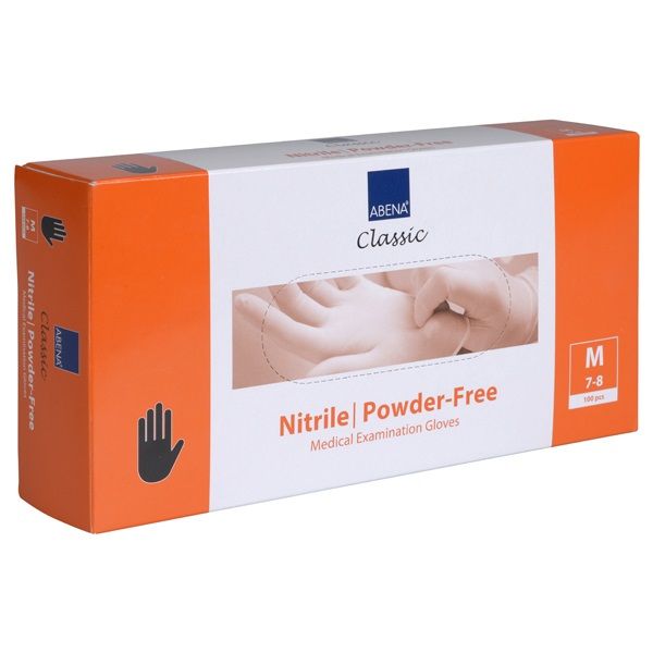 Cimdi nitrila ABENA Classic Sensitive, melni