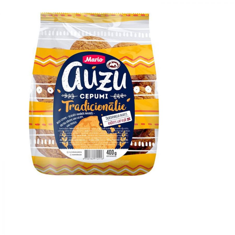 Auzu cepumi MARIO, Tradicionālie, 400g (450-25772)