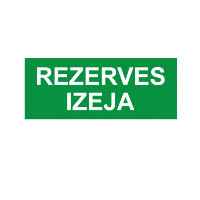 Uzlīme Rezerves izeja, izmērs 20x8 cm