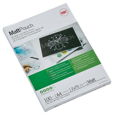 GBC Matt™ laminēšanas kabatiņas, matētas, A4