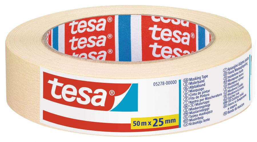 Līmlente tesa® Masking, 50mx25mm (200-13398)