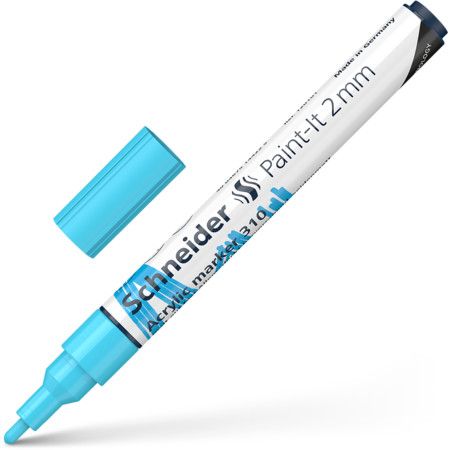 Akrila marķieris SCHNEIDER Paint-it 310, 2mm, gaiši zils (200-14303)