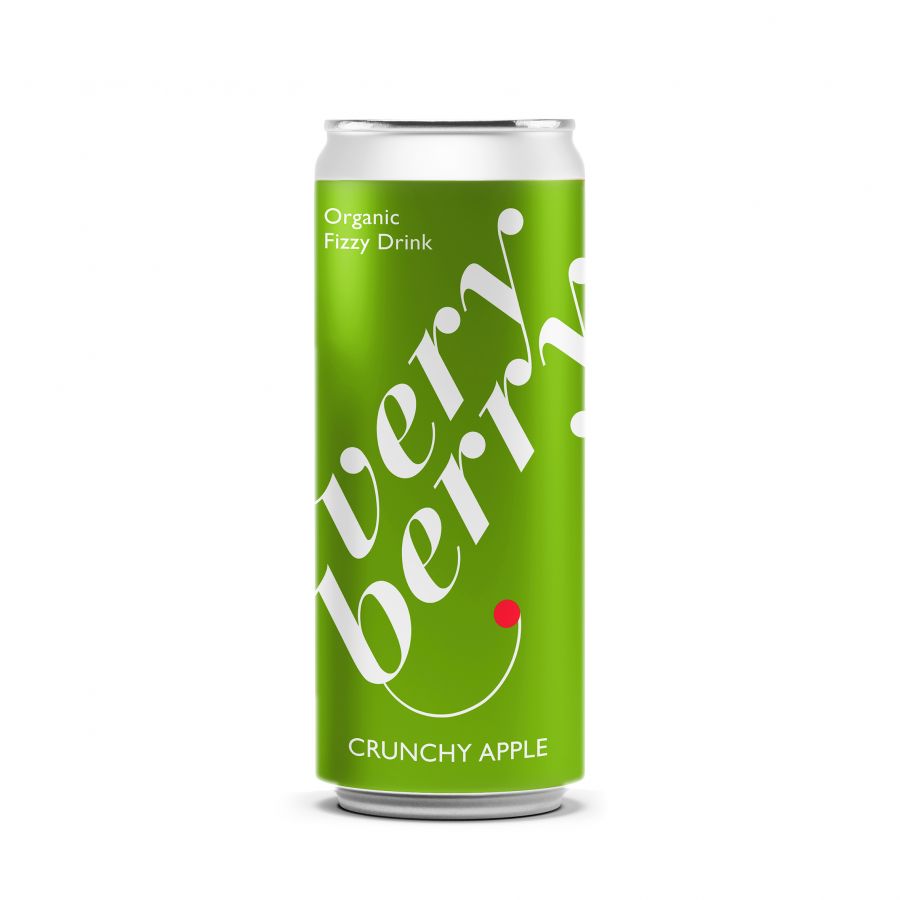 Gāzēts dzēriens VERY BERRY Crunchy Apple, bundžā, 0.33l (DEP) (450-23182)