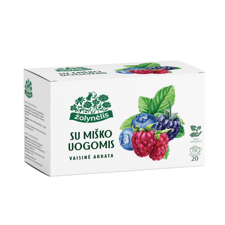 Augļu tēja ŽOLYNĒLIS ar meža ogām, 40 g (2 g × 20 gab.) (450-28649)