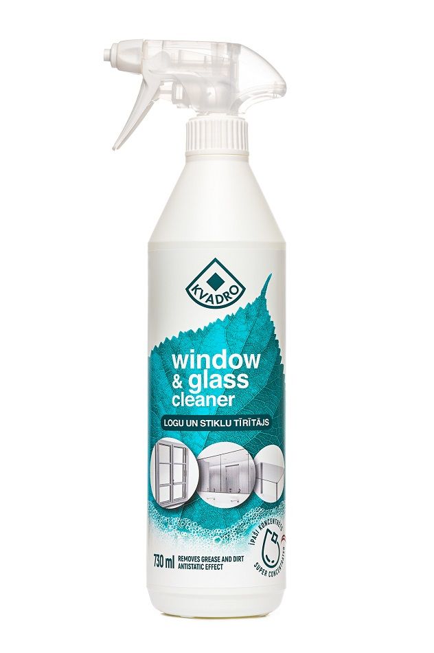 Stiklu tīrīšanas līdzeklis KVADRO, 730ml (400-08929)