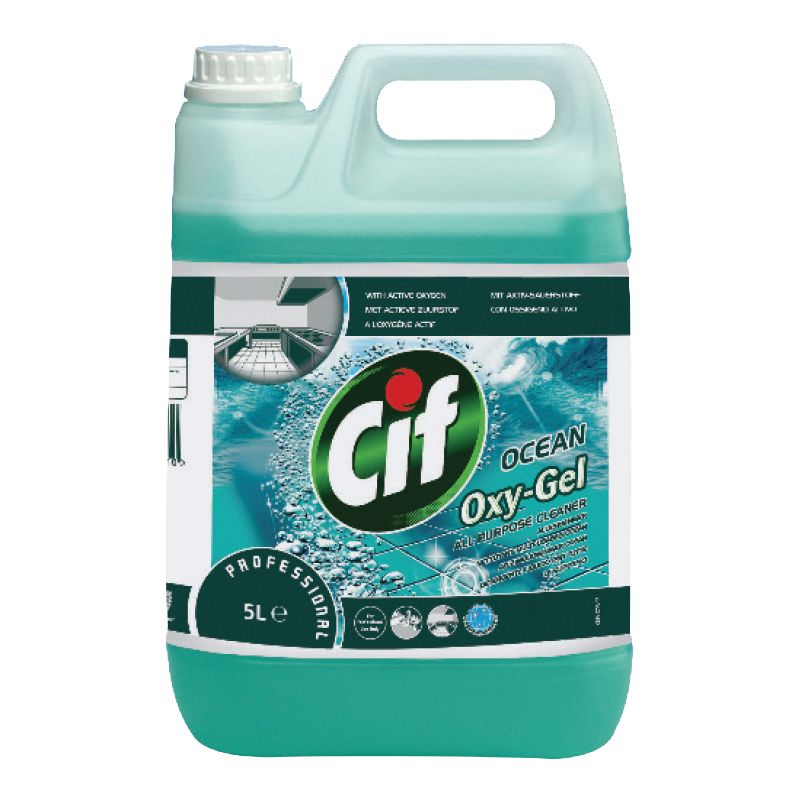 Universāls virsmu tīrīšanas līdzeklis CIF Professional Oxygel Ocean, 5L (400-02062)