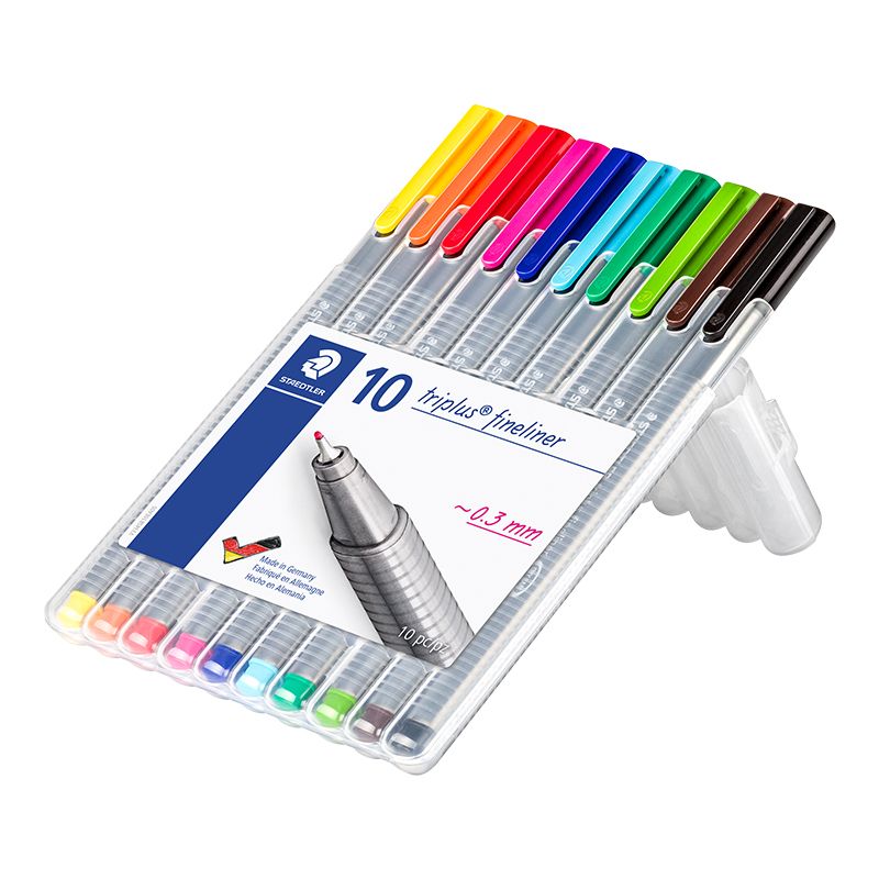 Pildspalvu komplekts STAEDTLER TRIPLUS fineliner, 0