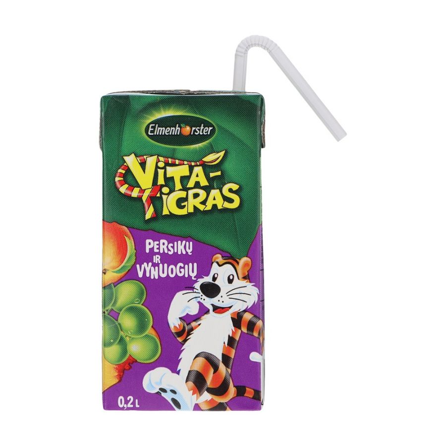 Sulas dzēriens ELMENHORSTER Vita Tigra, Vīnogu-persiku