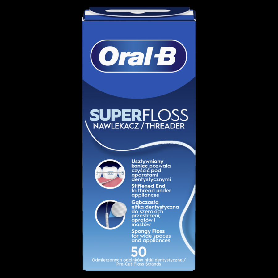 Zobu diegs ORAL-B Super Floss, 50