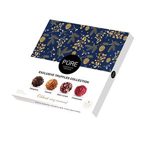 Šokolādes trifeļu kolekcija ``16``135g, PURE