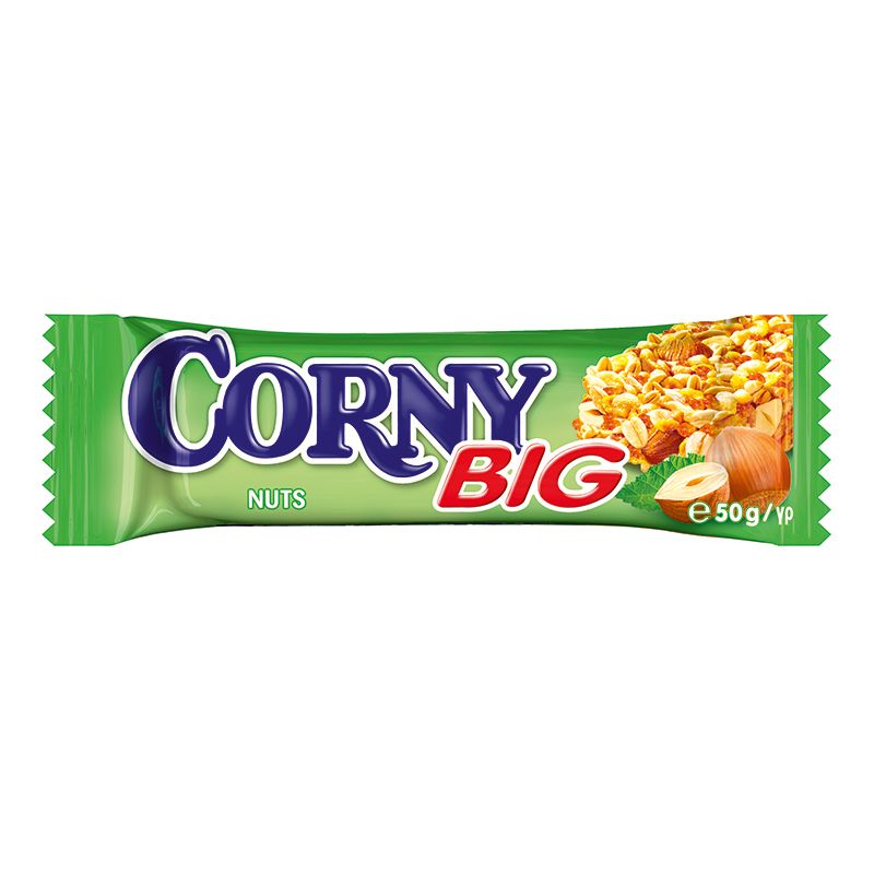 Musli batoniņš CORNY BIG, riekstu, 50