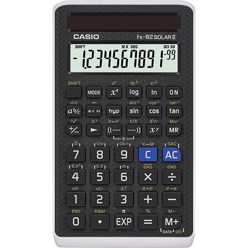 Zinātnisks kalkulators CASIO FX-82Solar II, 19