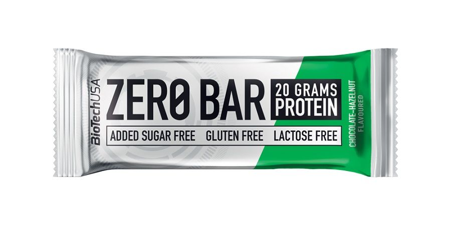 Proteīna batoniņš BioTechUSA Zero Bar, šokolāde-lazdu