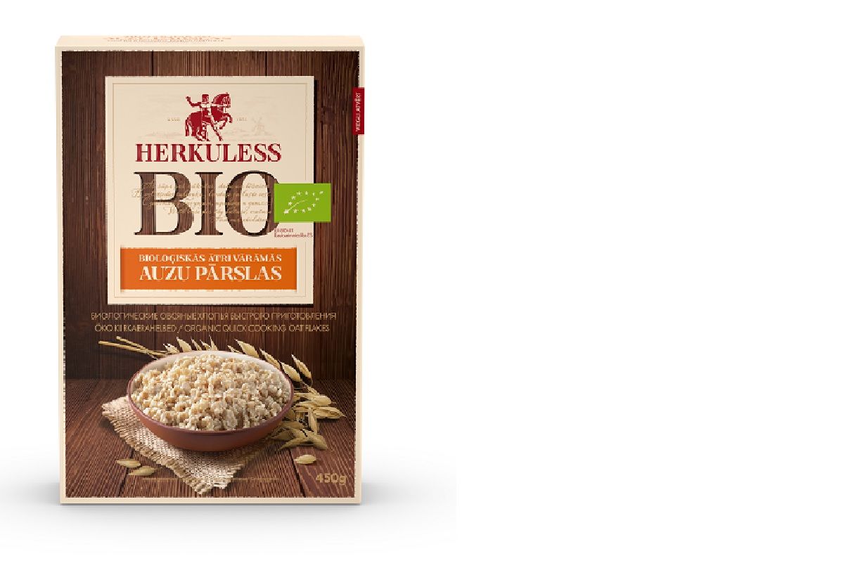 Auzu pārslas HERKULESS BIO, ā/v, 450g
