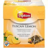 Melnā tēja LIPTON Lemon, piramīdas, 20gab (450-16405)