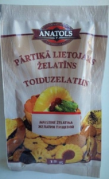 Pārtikā lietojams želatīns ANATOLS, 15g (450-08133)