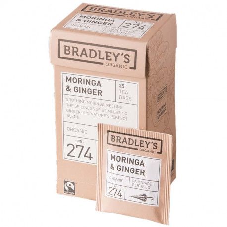 Bioloģiskā tēja BRADLEY`S ar moringu un