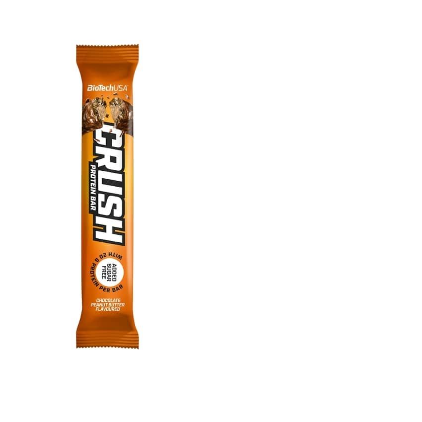Proteīna batoniņš BioTechUSA Crush Bar, šokolāde-zemesriekstu sviests, 64g (400-10086)