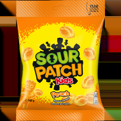 Sour Patch Kids Persiku garšas želejkonfektes