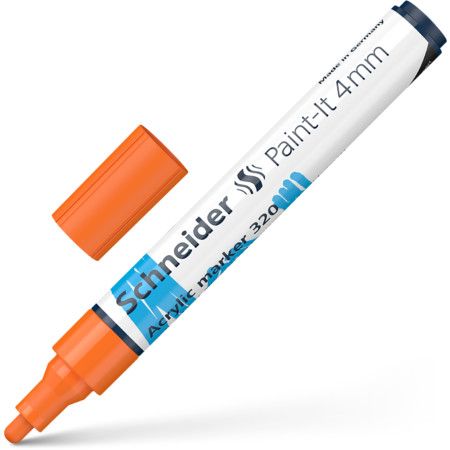 Akrila marķieris SCHNEIDER Paint-it 320, 4mm, oranžs (200-14312)
