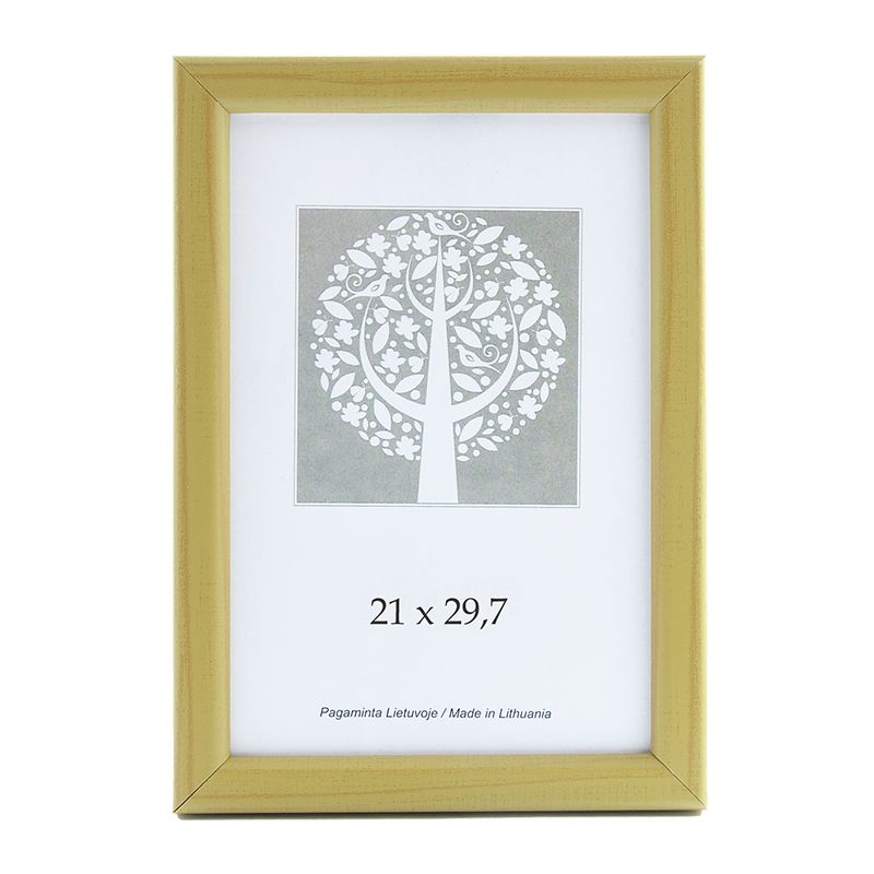 Foto rāmis, plastmasas, A4, 21x29,7 cm, koka krāsā (200-11381)