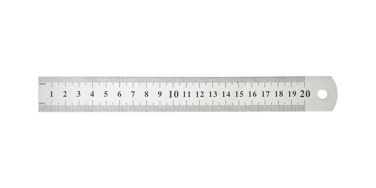 Grafitas Lineāls, tērauda, 20 cm (200-14100)