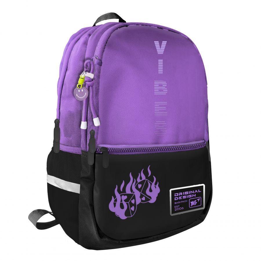 Mugursoma YES T-113 Lilac Cubes (550-06851)