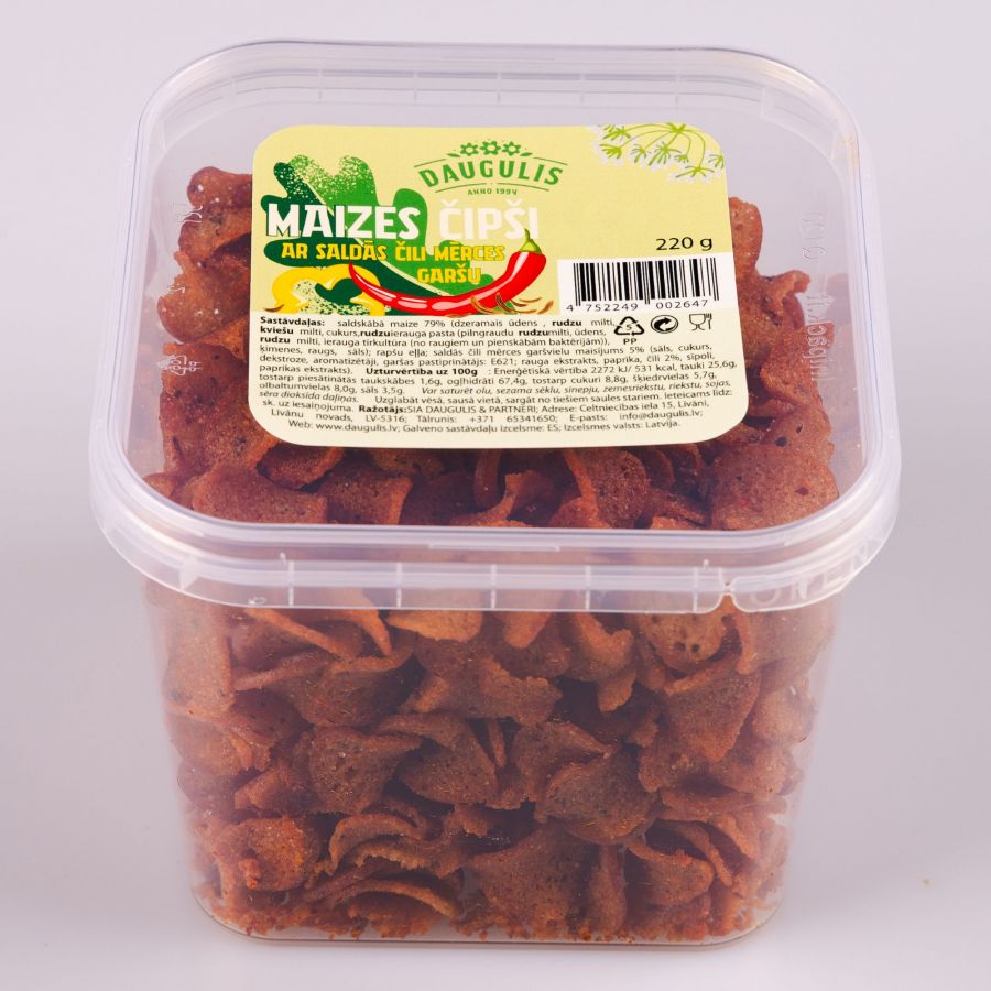Maizes čipsi OU YES! ar saldā