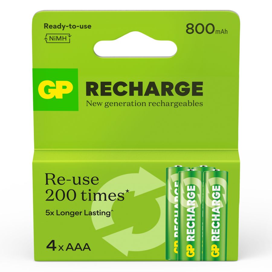 Uzlādējama baterija GP Recharge NiMH AAA