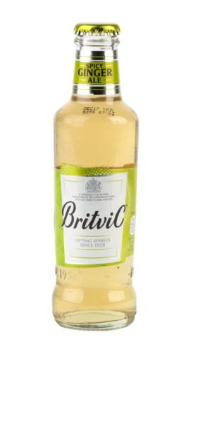 Bezalkoholisks dzēriens BRITVIC Ginger ale, stiklā