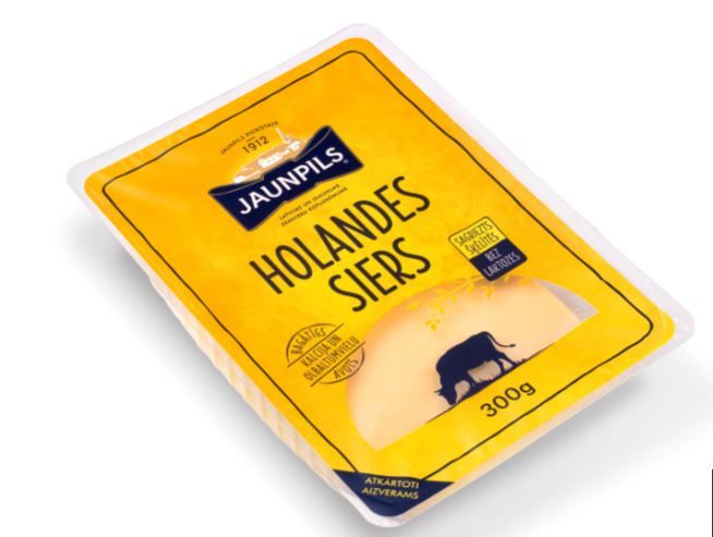Jaunpils pienotava Holandes siers JAUNPILS šķēlītēs