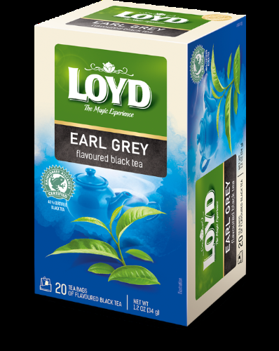 Melnā tēja LOYD Early Grey, 20x1