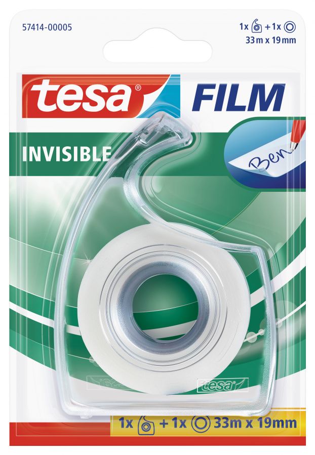 Pašlīmējoša lente tesafilm® Invisible, caurspīdīga 33m