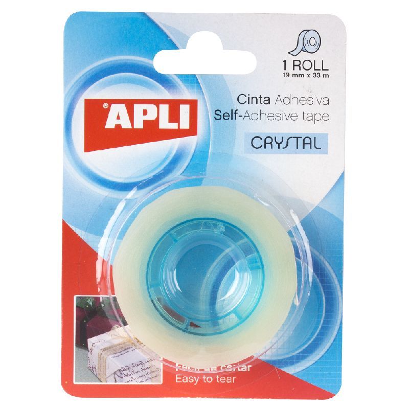 Līmlente APLI Crystal 19mm x 33m