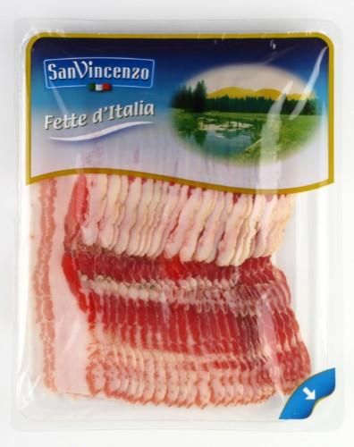 San Vincenzo Bekons maigs PANCETTA šķēlites