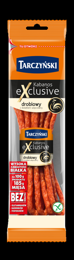 Tarczynski Mājputnu gaļas desiņas Kabanos Exclusive