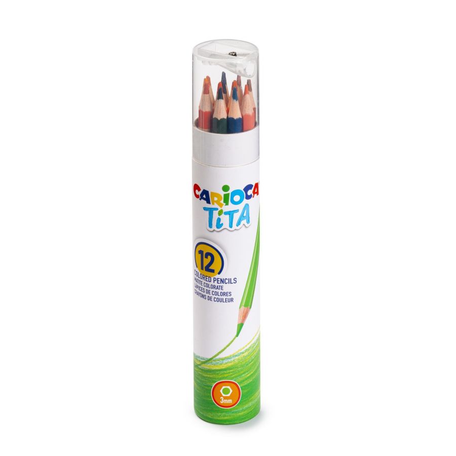Krāsainie zīmuļi CARIOCA TITA + asināmais