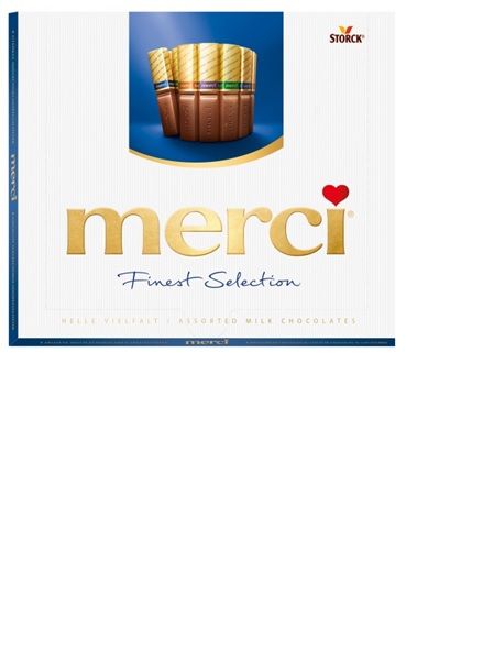 Piena šokolādes izlase MERCI, 250g (450-15358)