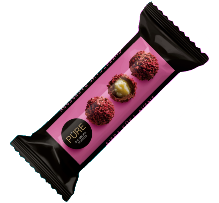 Pure Chocolate Piena šokolādes trifeles ar