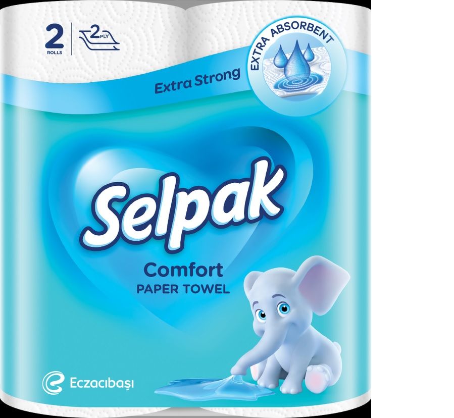 Papīra dvieļi SELPAK Comfort, 2 slāņi