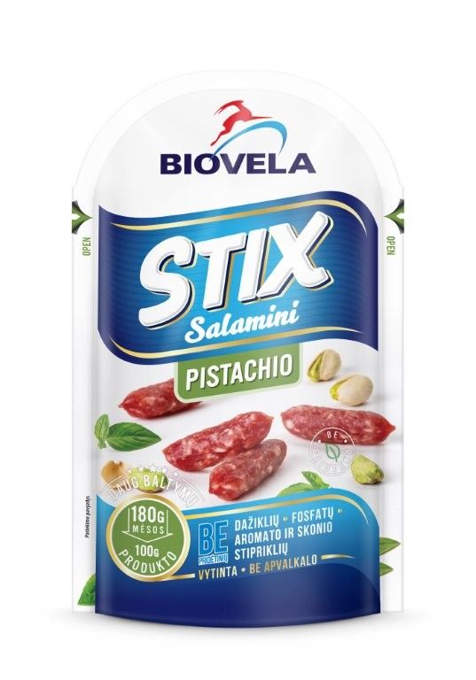 Vītinātas desiņas SALAMINI ar pistācijām, 80g