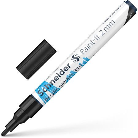 Akrila marķieris SCHNEIDER Paint-it 310, 2mm, melns (200-14289)